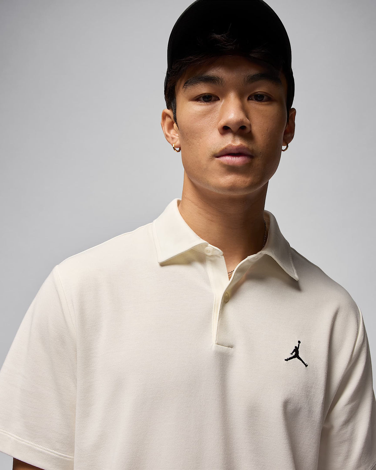 Nike Jordan Sport Men's Dri-FIT Golf Polo - Sail / Black