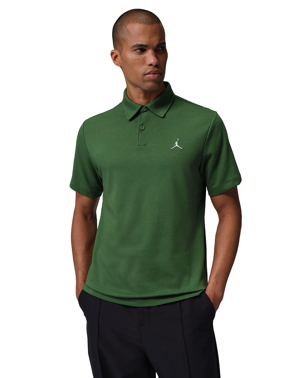 Nike Jordan Sport Men's Dri-FIT Golf Polo - Forest Green / White