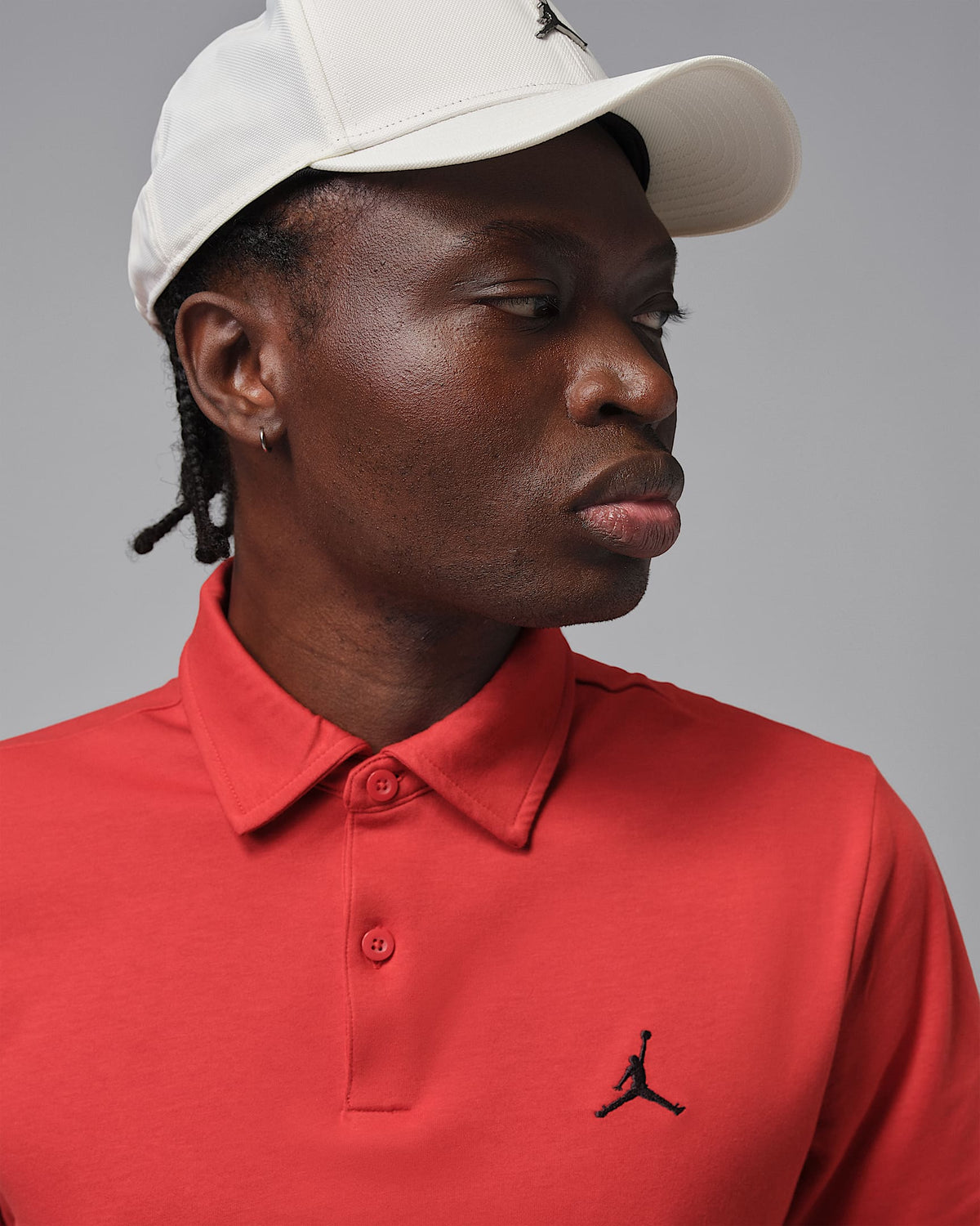 Nike Jordan Sport Men's Dri-FIT Golf Polo - Mystic Red / Black