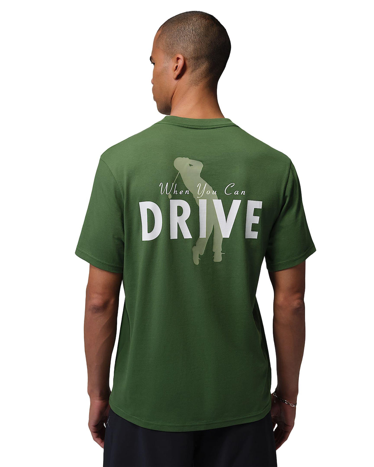 Nike Jordan Sport Men's Dri-FIT Golf T-Shirt - Forest Green / Oil Green