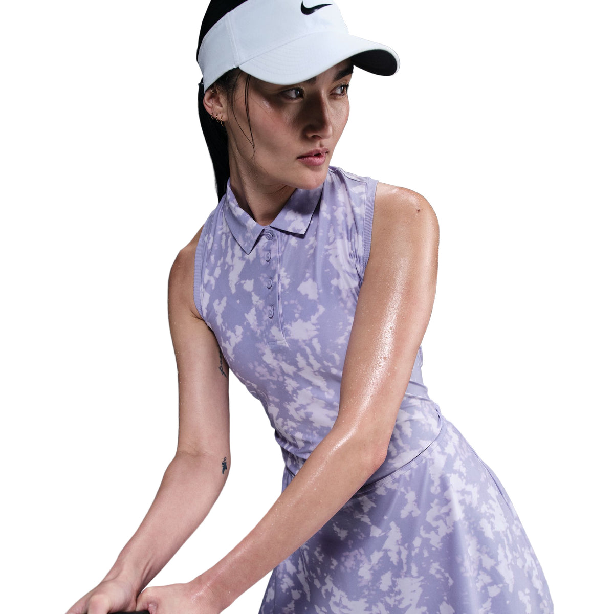 Nike Victory Dri-FIT Sleeveless Golf Polo Print - Womens