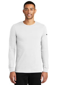 Custom Logo Nike Dri-FIT Cotton/Poly Long Sleeve Tee Shirt