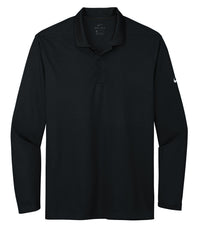 Nike Dri-FIT Micro Pique 2.0 Long Sleeve Polo - Black