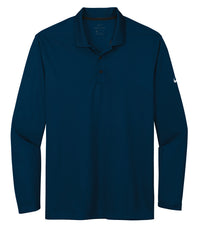Nike Dri-FIT Micro Pique 2.0 Long Sleeve Polo - Navy