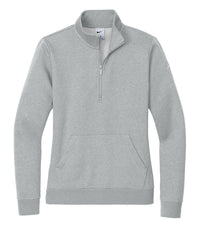 Nike Club Fleece Sleeve Swoosh 1/2 Zip - Women's - Dark Grey Heather