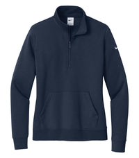 Nike Club Fleece Sleeve Swoosh 1/2 Zip - Women's - Midnight Navy