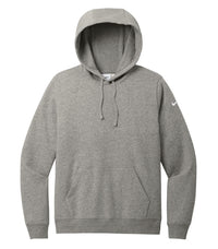 Nike Club Fleece Sleeve Swoosh Hoodie - Women's - Dark Grey Heather