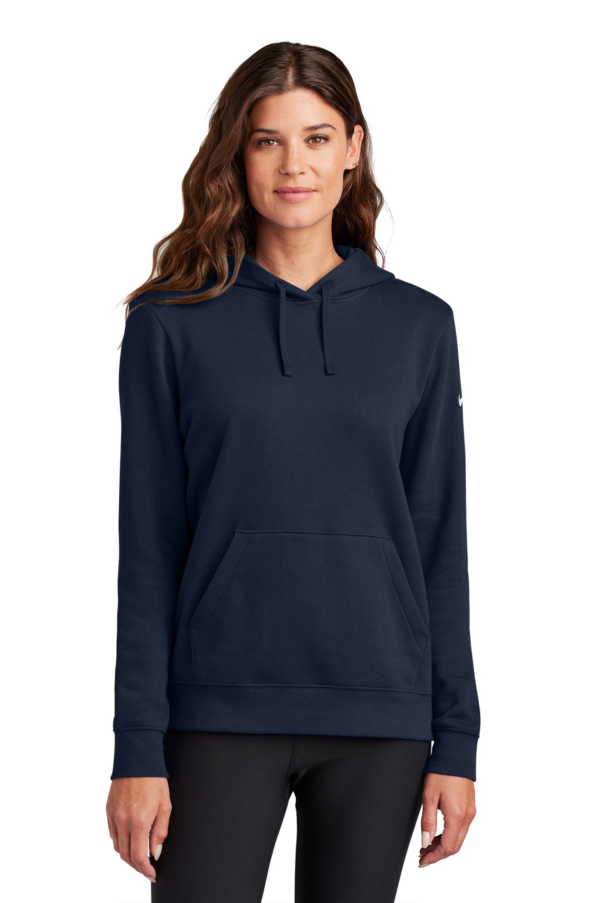 Nike Club Fleece Sleeve Swoosh Hoodie - Women's - model