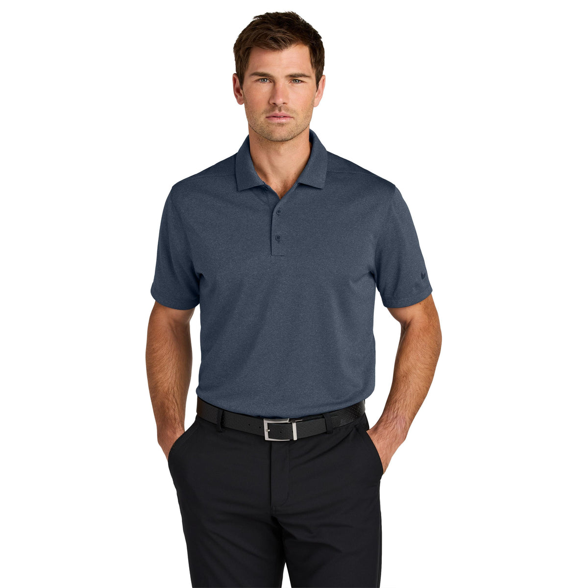 Nike Dri-FIT Smooth Heather Polo - model