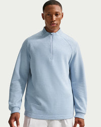 Nike Par Men's Therma-FIT 1/2-Zip Golf Top - Work Blue / White / Hydrogen Blue / Black