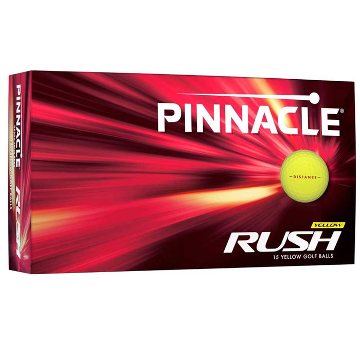 Custom Logo Pinnacle Rush Yellow 15 Pack Golf Balls
