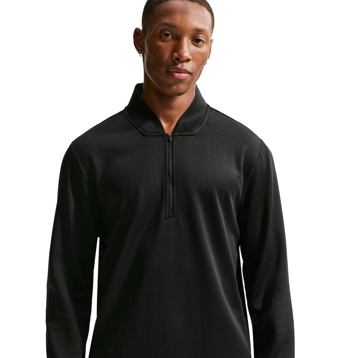 Nike Velocity Men's Therma-FIT 1/2-Zip Golf Top - Black / White