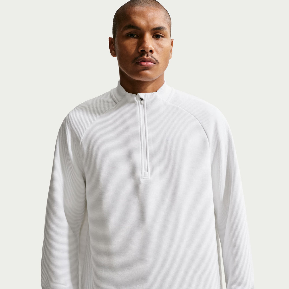 Nike Par Men's Therma-FIT 1/2-Zip Golf Top - White / Black