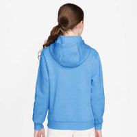 Nike Sportswear Club Fleece Big Kids' Pullover Hoodie - Football Blue / White