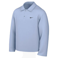 Nike Velocity Men's Dri-FIT Long-Sleeve Chest Logo Golf Polo - Hydrogen Blue / Black