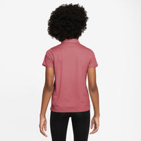 Nike Dri-FIT Victory Big Kids' (Girls') Golf Polo - Adobe / White