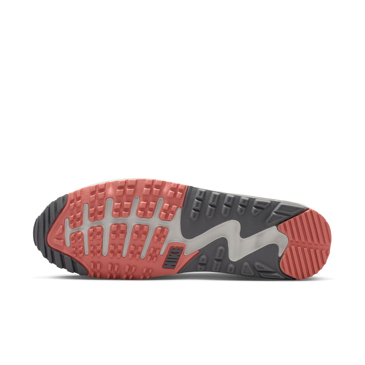 Nike Air Max 90 G Golf Shoes - Mens - Photon Dust/Red Stardust/Pencil Point