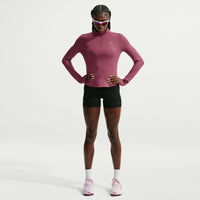 Nike Swift Women's Dri-FIT UV 1/4-Zip Running Top - Pink Smoke