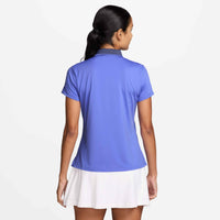 Nike Golf Club Women's Dri-FIT UV Short-Sleeve Golf Polo - Sapphire / Black