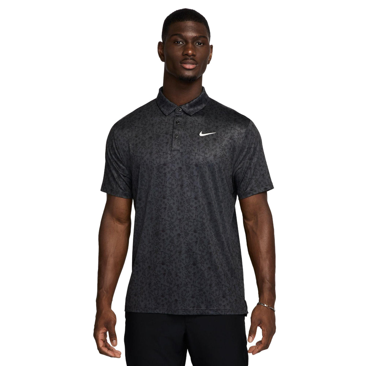 Nike Tour Men's Dri-FIT Golf Polo - Anthracite / White
