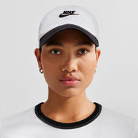 Nike Club Unstructured Futura Wash Cap - White / Black (101)