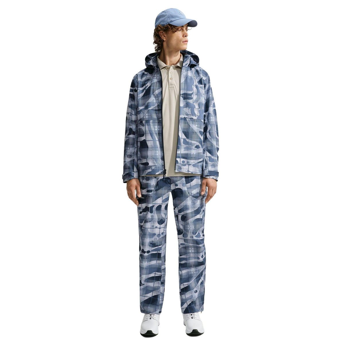 Nike Par Men's Storm-FIT ADV Camo Loose Golf Jacket - College Navy / White