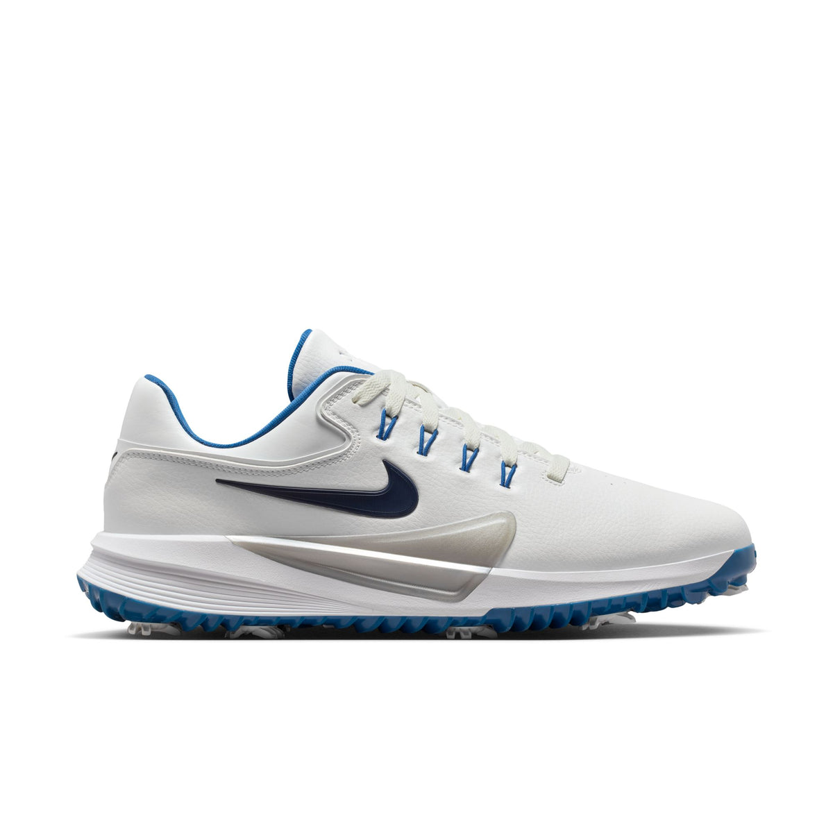 Nike Victory Pro 4 Golf Shoes - Summit White / Court Blue / Metallic Silver / Obsidian