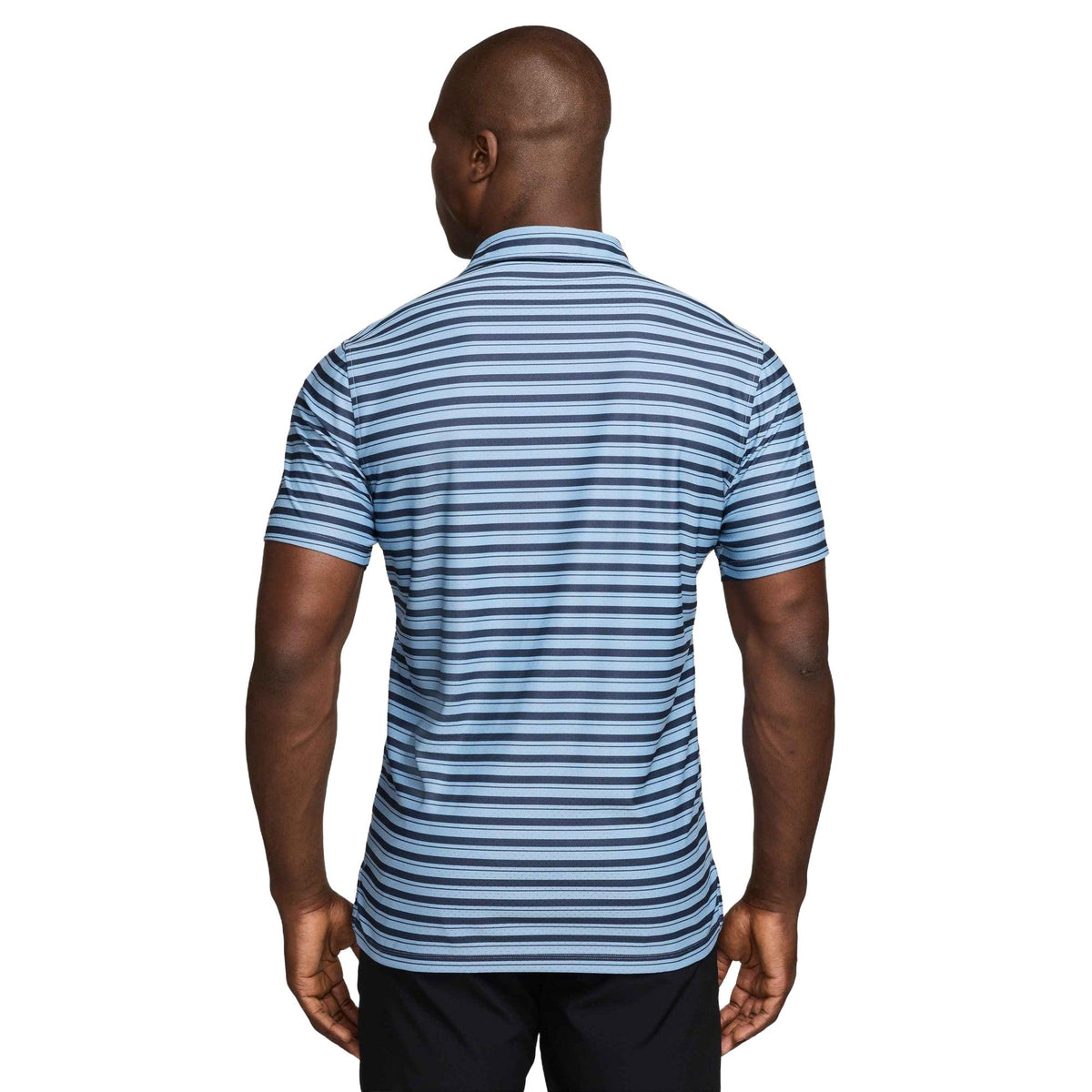 Nike Tailored Performance Men's Dri-FIT Golf Polo - Stripe - College Navy / Work Blue
