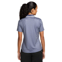 Nike Tour Women's Dri-FIT Short-Sleeve Printed Golf Polo - Sanded Purple / White
