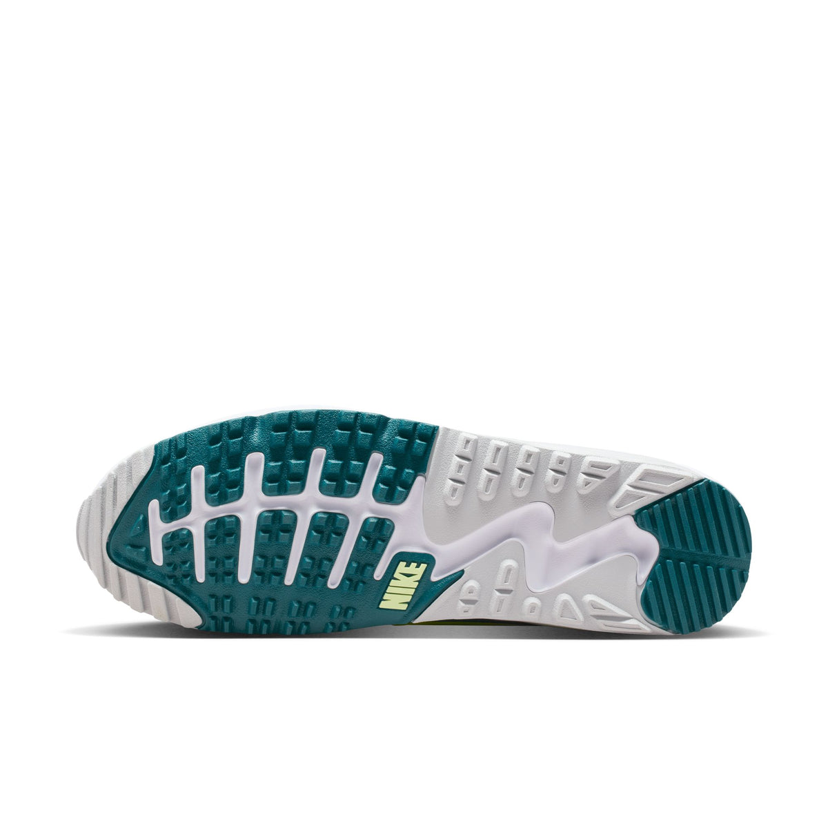 Nike Air Max 90 G Golf Shoes - Mens - White/Bright Spruce/Volt