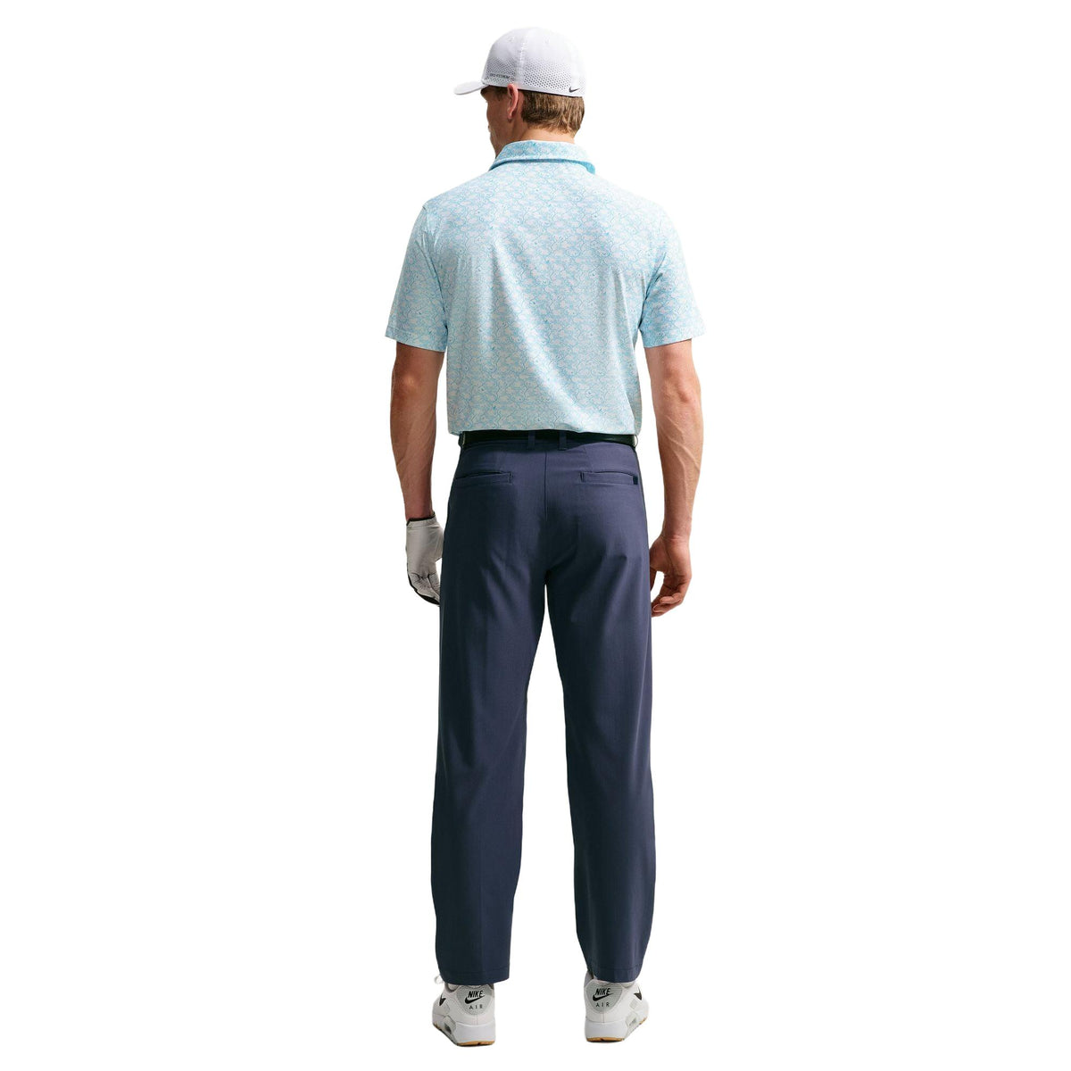 Nike Tailored Performance Men's Microprint Golf Polo - Baltic Blue / Summit White