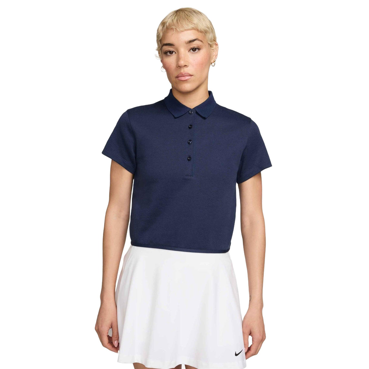 Nike Women's Short-Sleeve Golf Polo - Midnight Navy / Sail