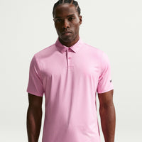 Nike Velocity Men's Dri-FIT Golf Polo - Micro Print - Peony / Black
