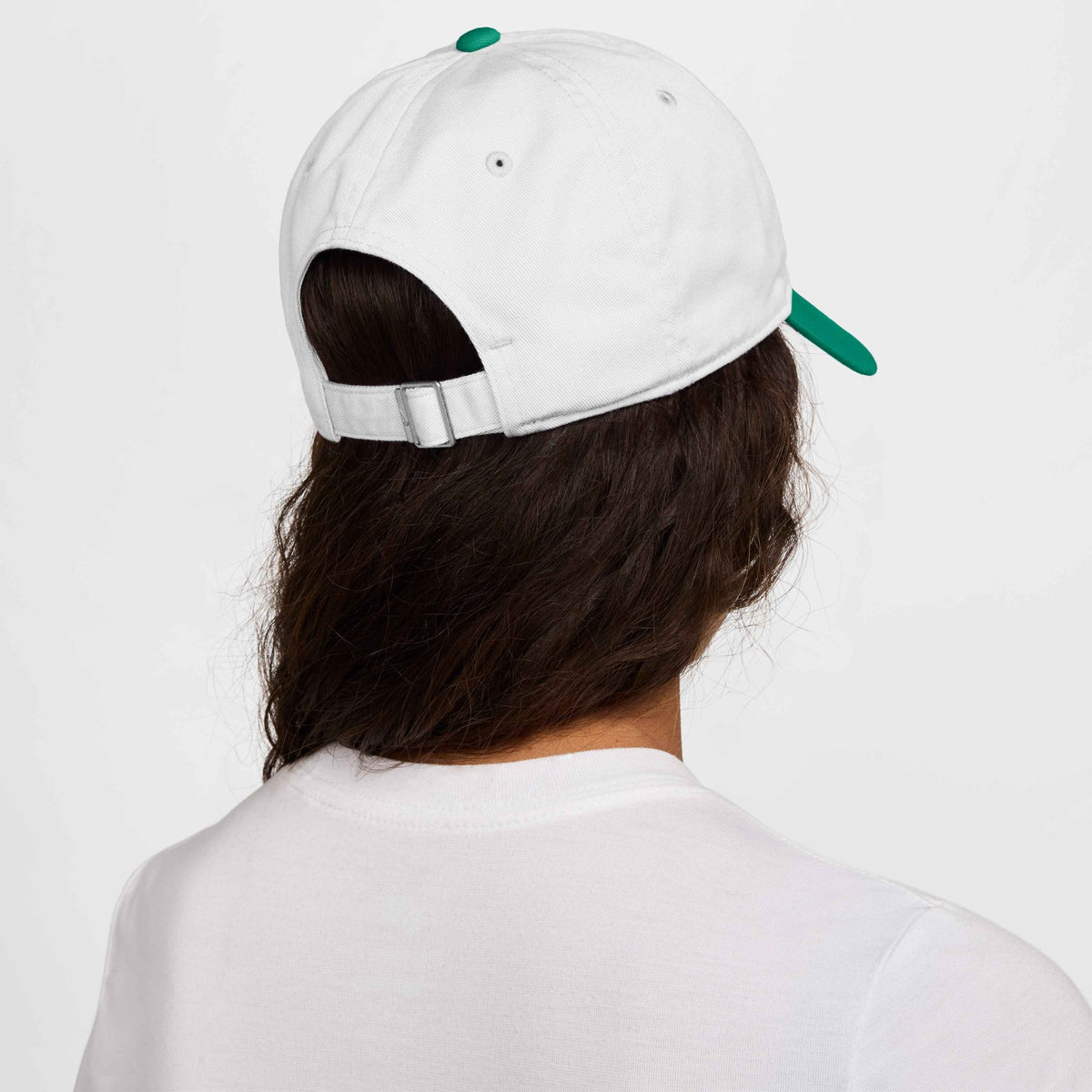 Nike Club Unstructured Futura Wash Cap - White / Malachite