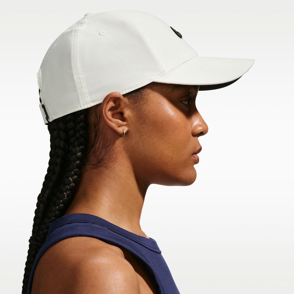 Nike Dri-Fit Structured Swoosh Club Cap (backordered to July 2026) - Sail/Black