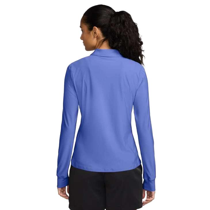 Nike Victory Women's Dri-FIT Long-Sleeve Polo - Sapphire / White