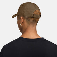 Nike Dri-Fit Structured Swoosh Club Cap (backordered to July 2026) - Mosswood Brown/White