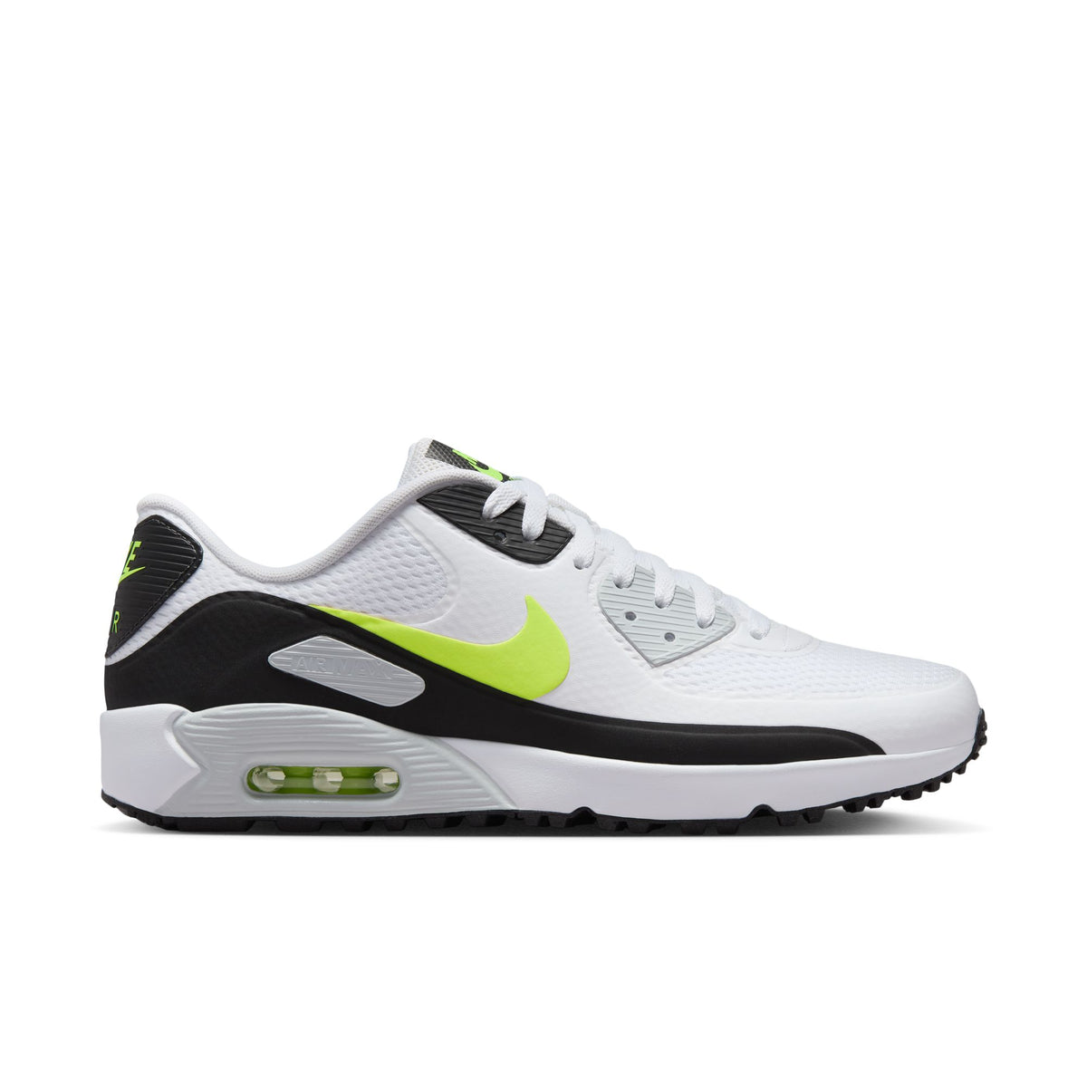 Nike Air Max 90 G Golf Shoes - Mens - White/Hot Lime