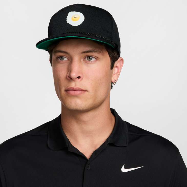 Nike Pro Unstructured Dri-FIT Golf Cap - Black / Malachite / Anthracite