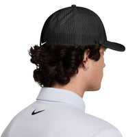 Nike Rise Dri-FIT ADV SwooshFlex Structured Golf Cap - Black / Anthracite / White