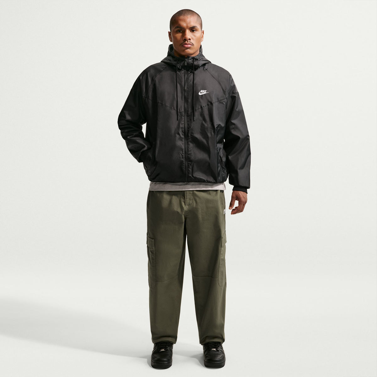 Nike Sportswear Windrunner Hooded Jacket - Black/White