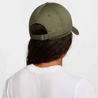 Nike Club Unstructured Futura Wash Cap - Medium Olive / White