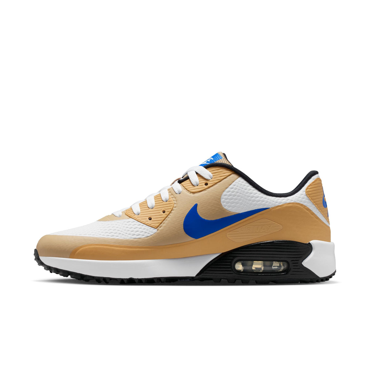 Nike Air Max 90 G Golf Shoes - Mens - White/Linen/Game Royal