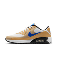 Nike Air Max 90 G Golf Shoes - Mens - White/Linen/Game Royal
