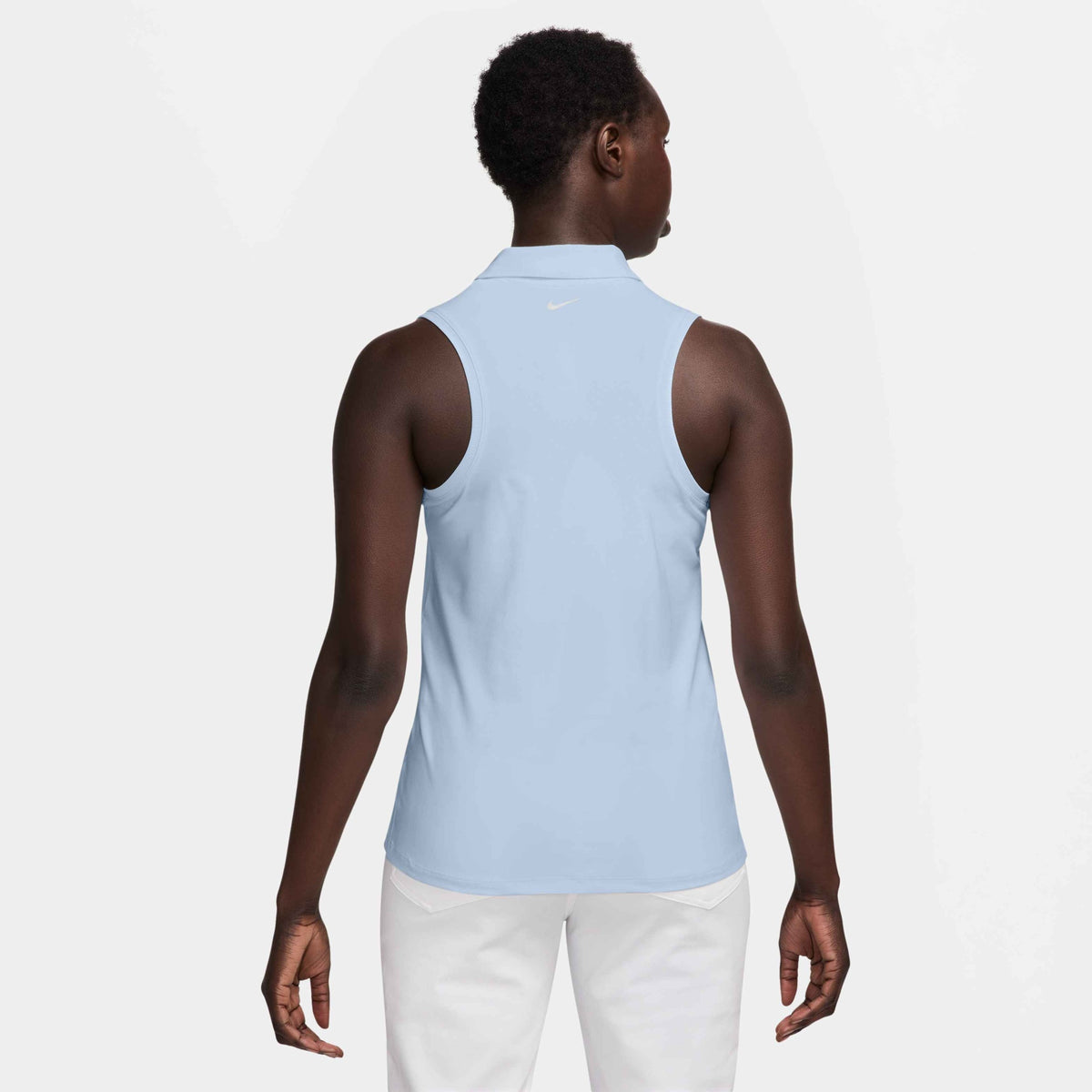 Nike Victory Dri-FIT Sleeveless Golf Polo - Womens - Sold Out - Hydrogen Blue/White