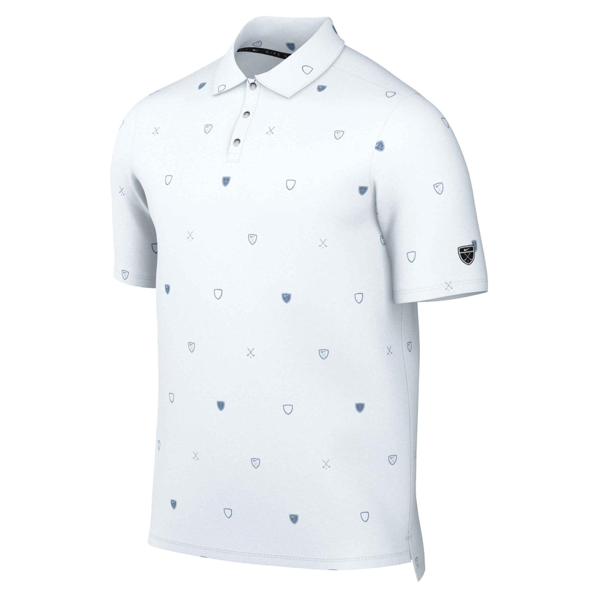 Nike Par Men's Dri-FIT Short-Sleeve Golf Polo - White / Work Blue