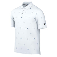 Nike Par Men's Dri-FIT Short-Sleeve Golf Polo - White / Work Blue