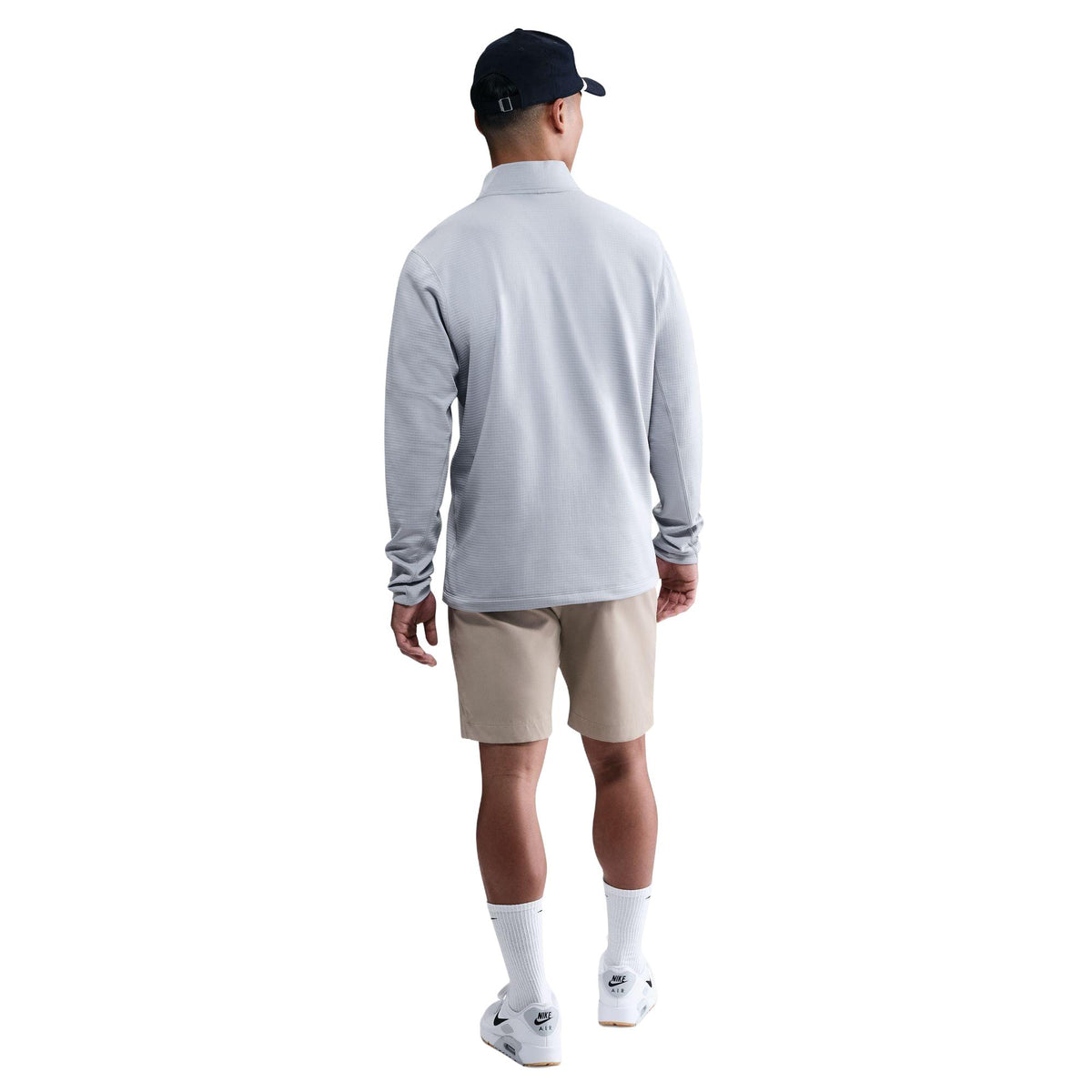 Nike Velocity Men's Therma-FIT 1/2-Zip Golf Top - Wolf Grey / Black