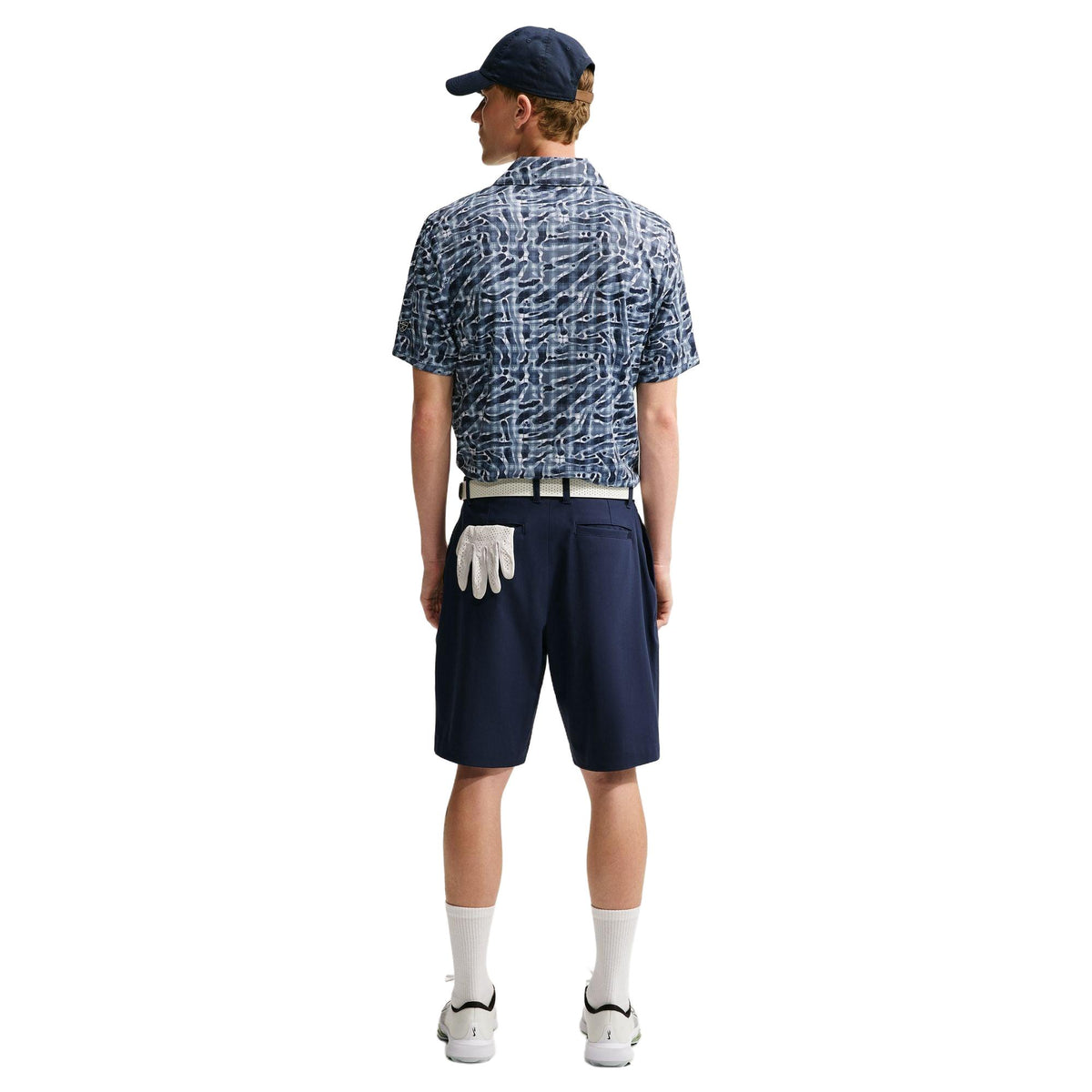 Nike Par Men's Dri-FIT Tartan Camo Print Golf Polo - Diffused Blue