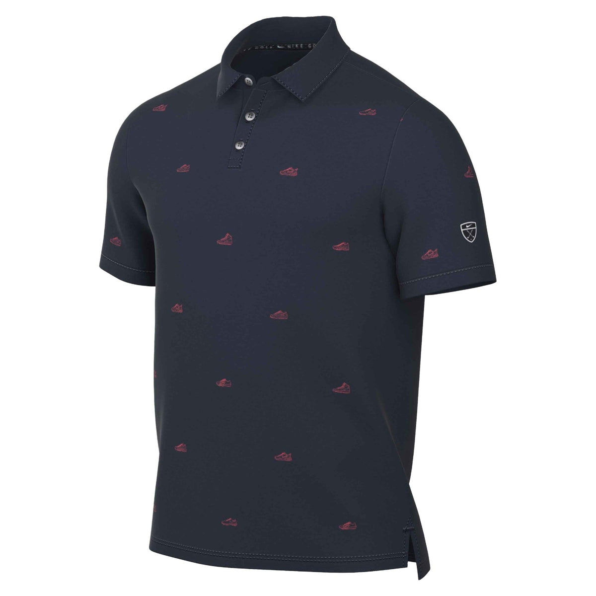 Nike Par Men's Dri-FIT Polo - College Navy / Hot Lava